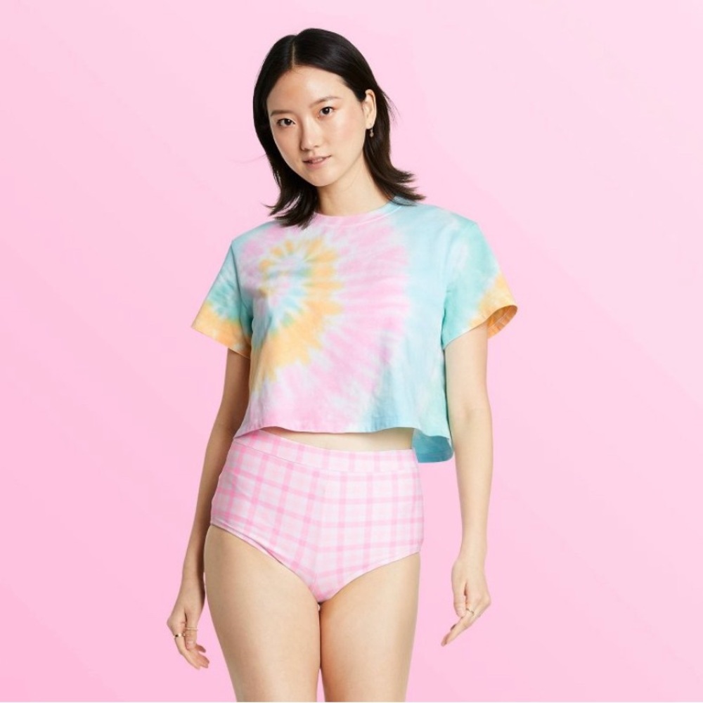 Stoney clover x Target cropped tie dye Tee! Size L